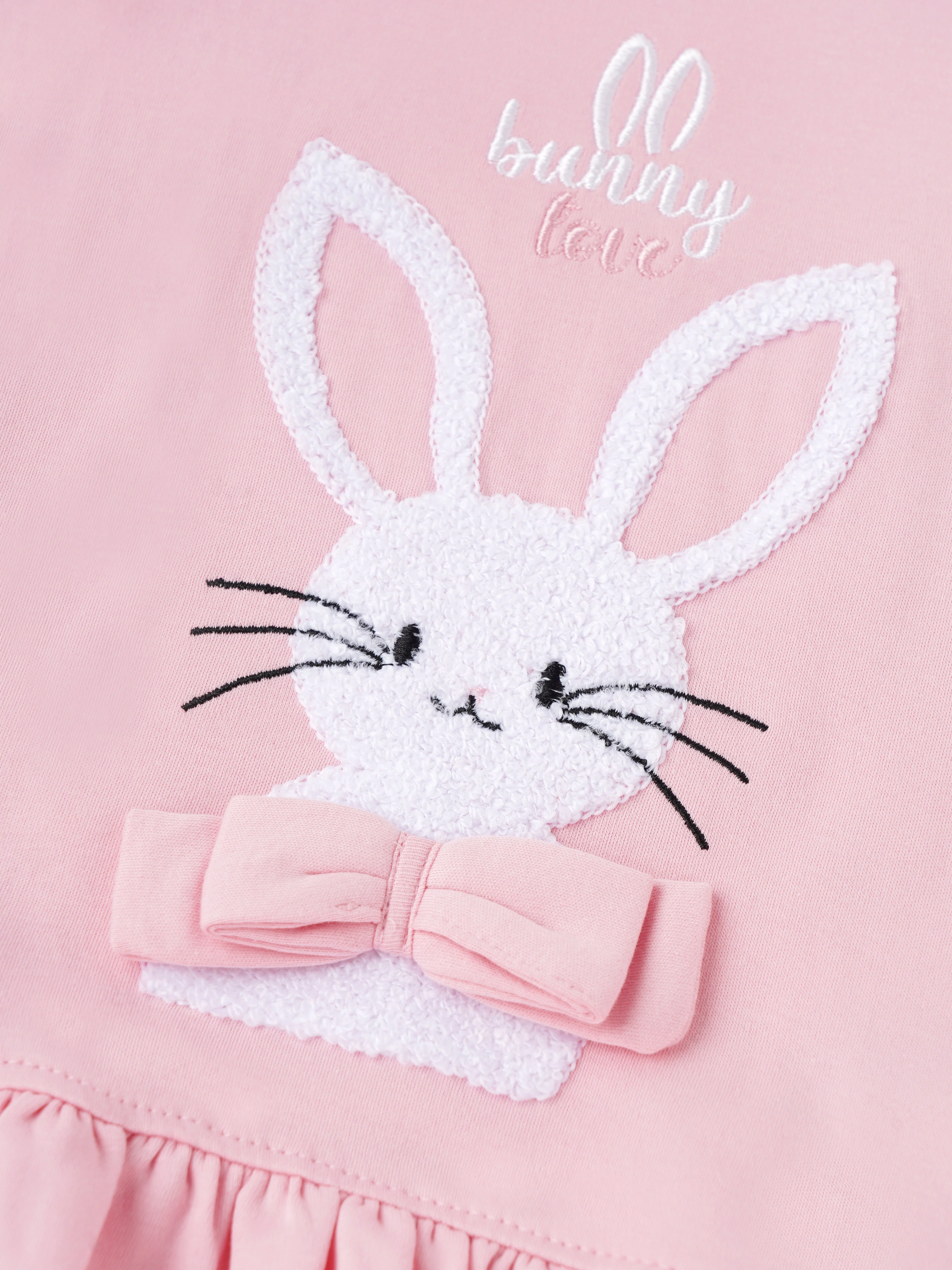 Popees Cute Bunny Design Cotton Dress (3–18 Months) for Baby Girls - Image 3