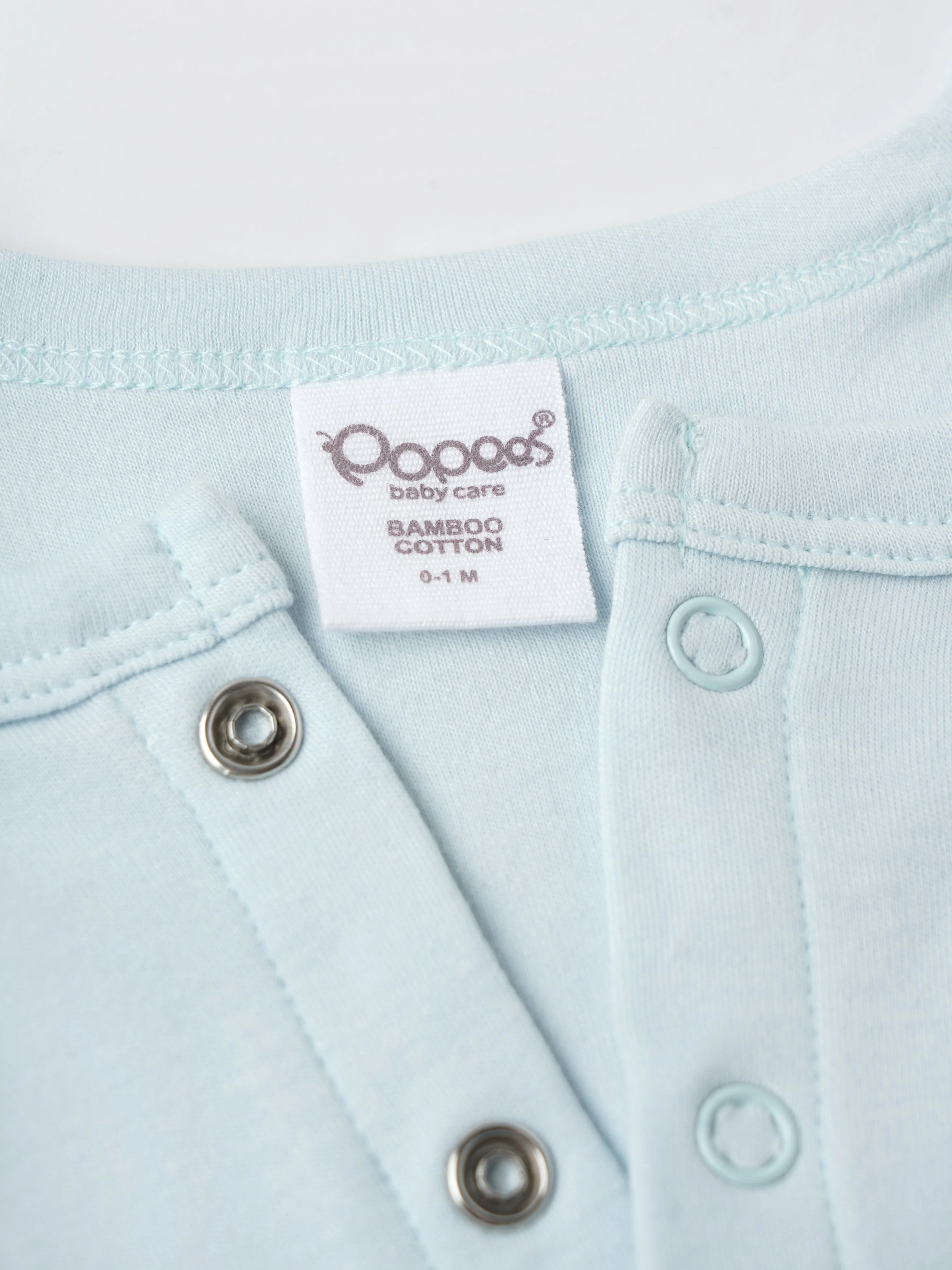 Popees Boys Short Sleeve Front Open Jhabla Top (0-6 Months) Made of Organic Bamboo Cotton Fabric - Image 3