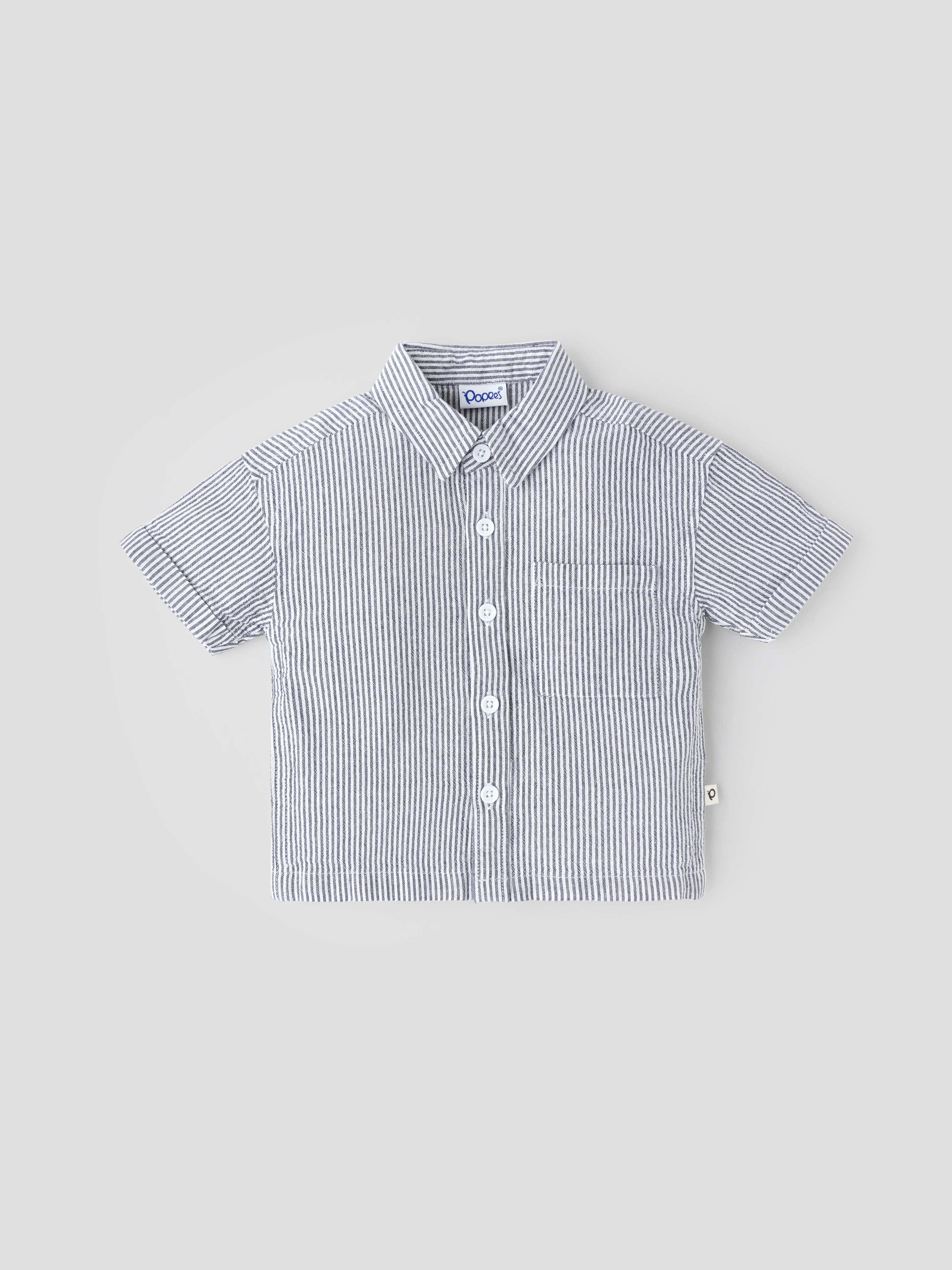 Popees Stylish Stripes Casual Shirt (9 M – 4 Years) for Boys