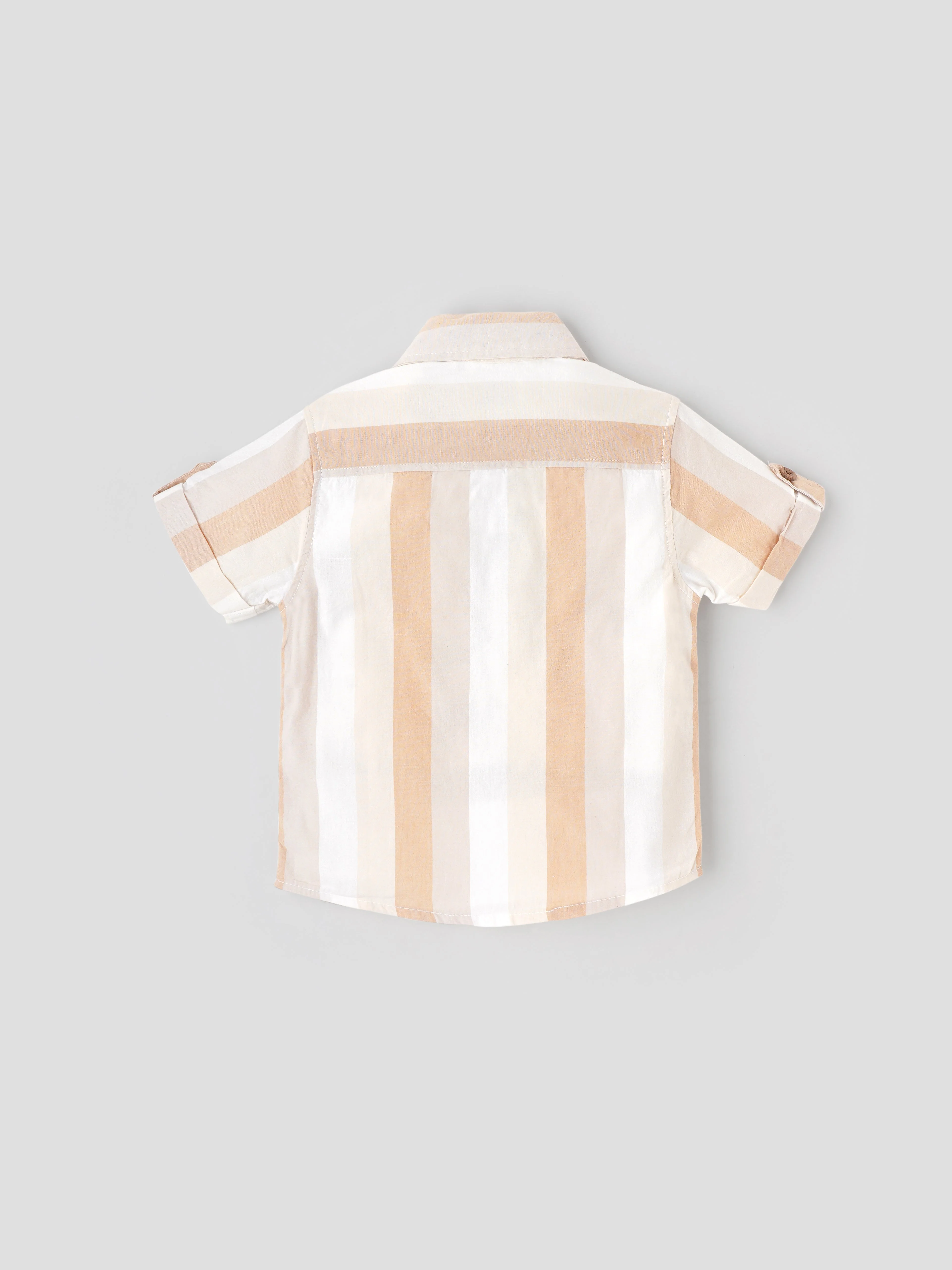 Popees Trendy Striped Cotton Shirt Lightweight & Comfy (1-4 Years) for Baby Boys - Image 2