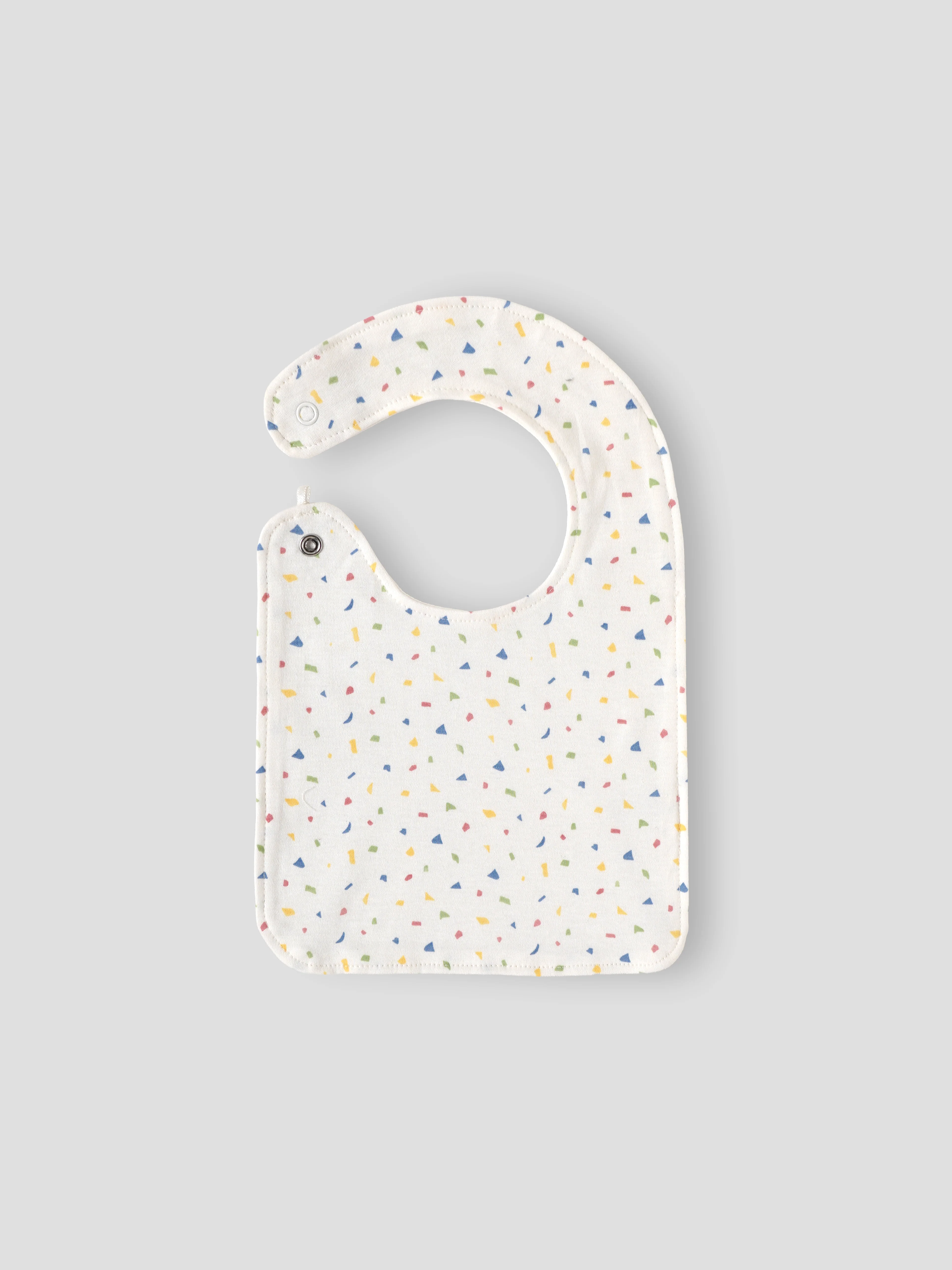 Popees Soft Cotton Baby Bib Set with Snap Button Closure for Babies | Assorted Colors | 3-9 M (color and design may vary depending on availability) - Image 3