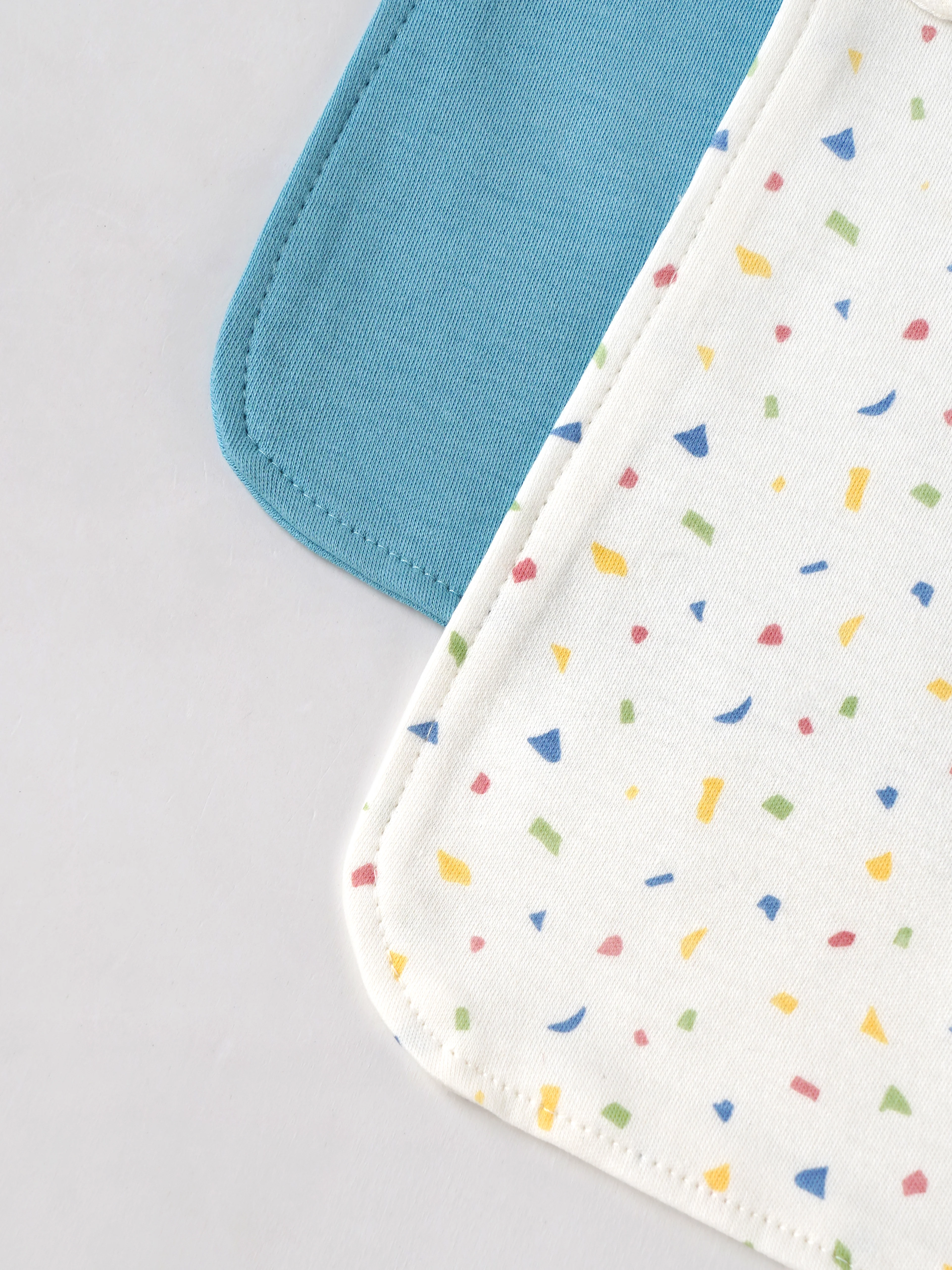 Popees Soft Cotton Baby Bib Set with Snap Button Closure for Babies | Assorted Colors | 3-9 M (color and design may vary depending on availability) - Image 4