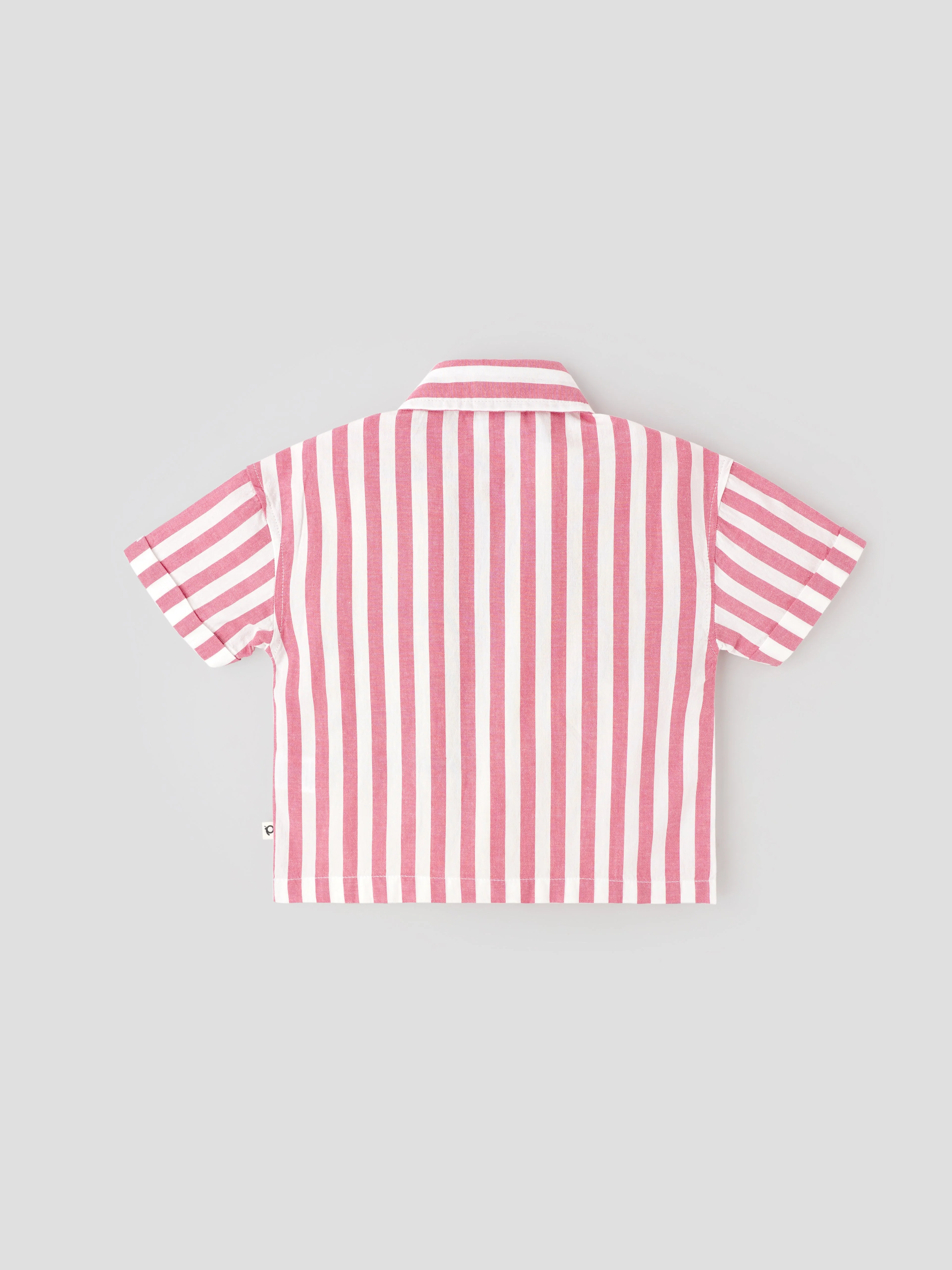 Popees Stylish & Comfy Striped Shirt (9M-4Y) for Boys - Image 2