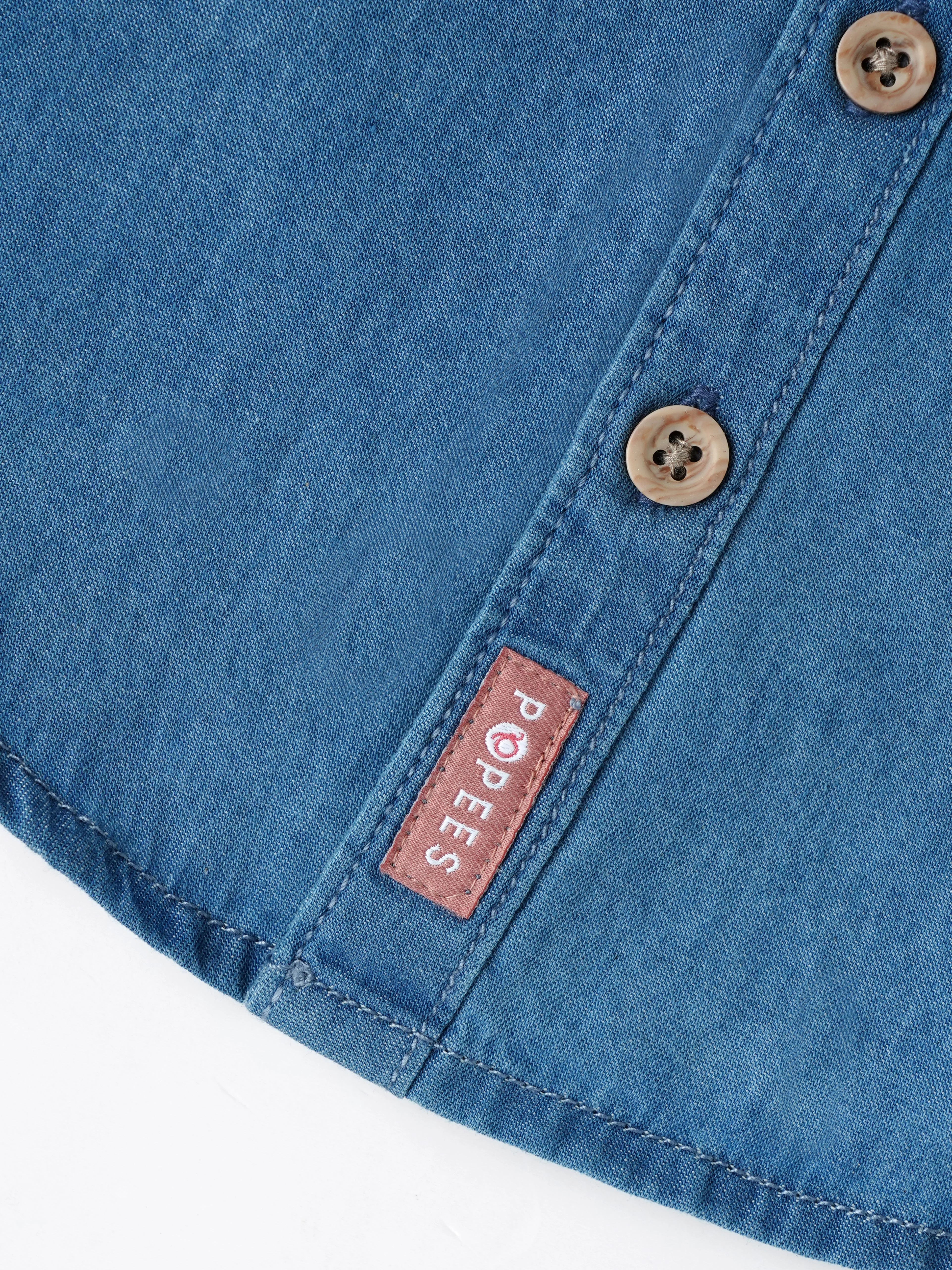 Popees Soft & Stylish Full Sleeve Denim shirt(1-6 Years)for Boys - Image 4