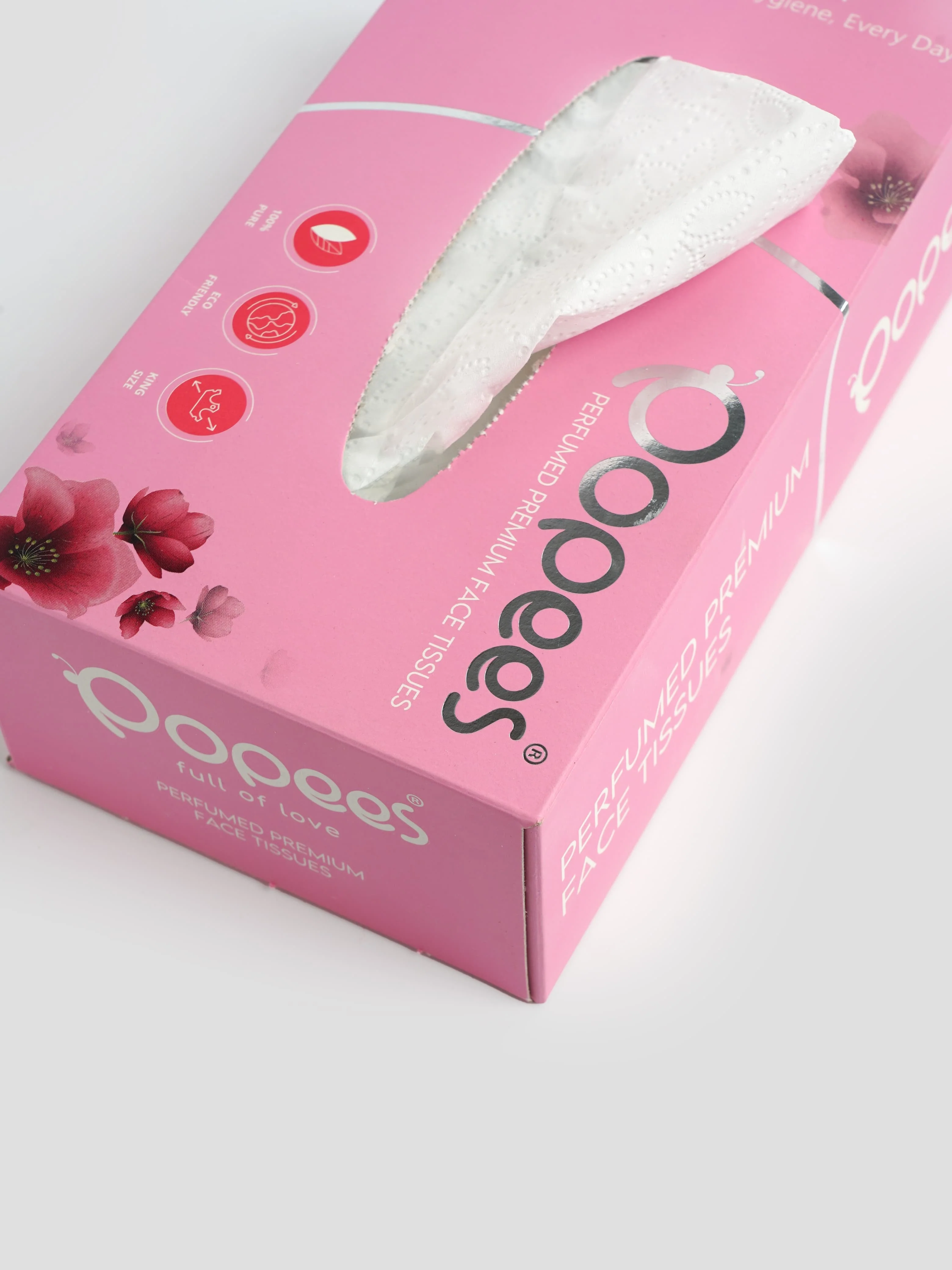Popees Perfumed Premium face Tissue - 2 Ply 100 Pulls - Image 2
