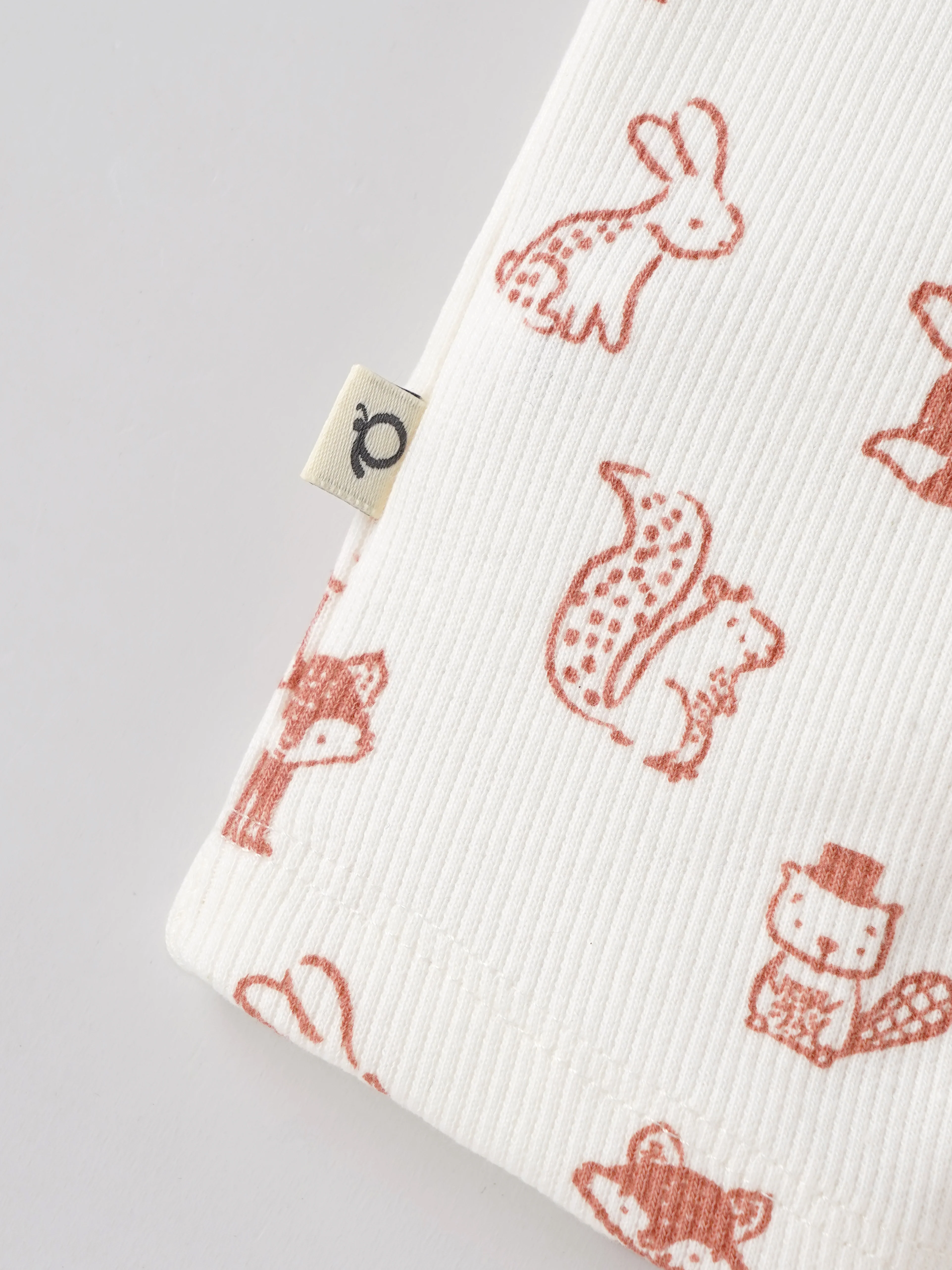 Popees Unisex Animal Print Cotton Romper | Cream Half Sleeve Baby Onesie | Tiny Baby - 6 Months - Image 5