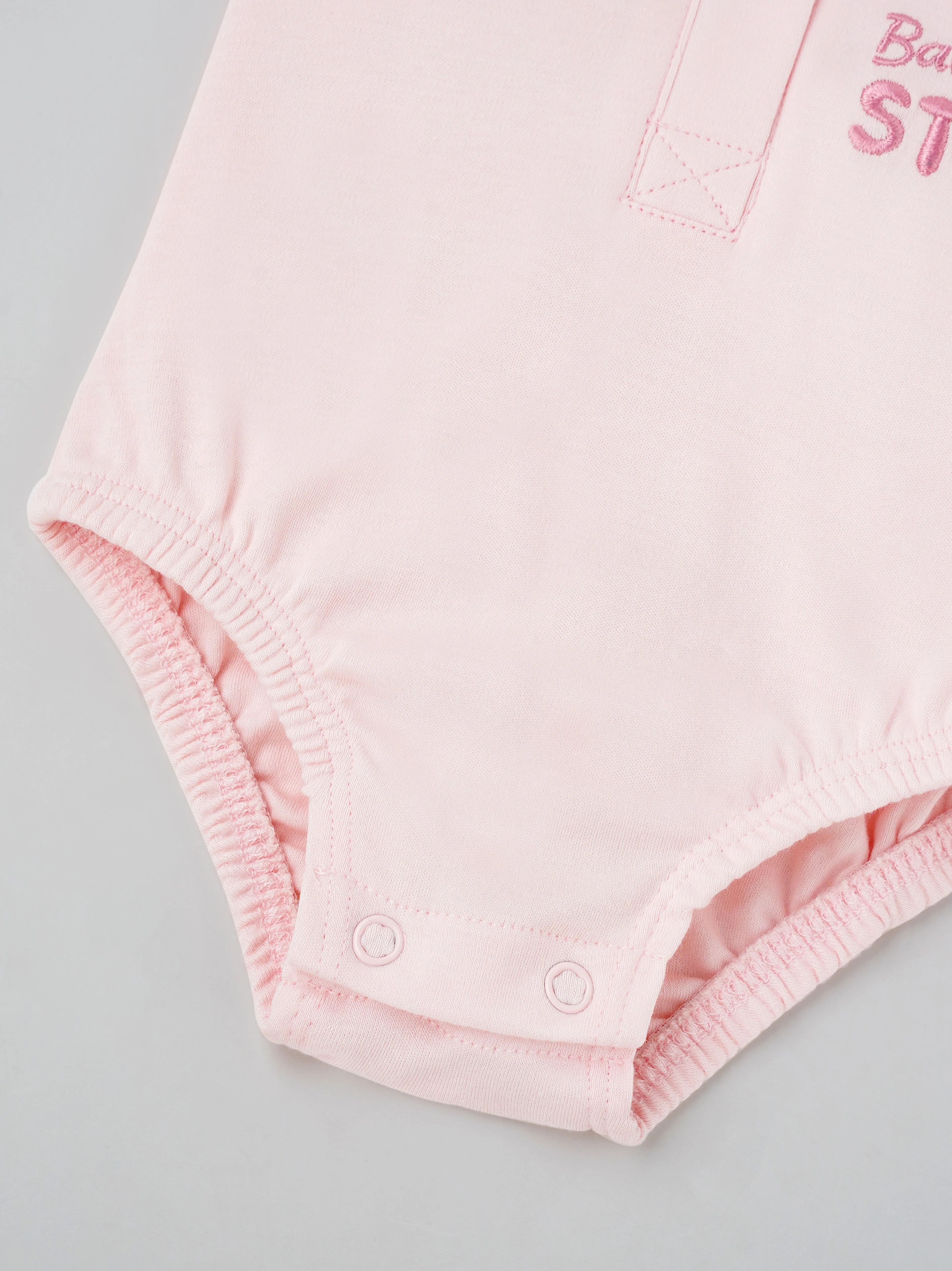 Popees Sleeve Less Front Open Bodysuit (0-6 Months) Made Of Organic Bamboo Cotton Fabric - Image 4