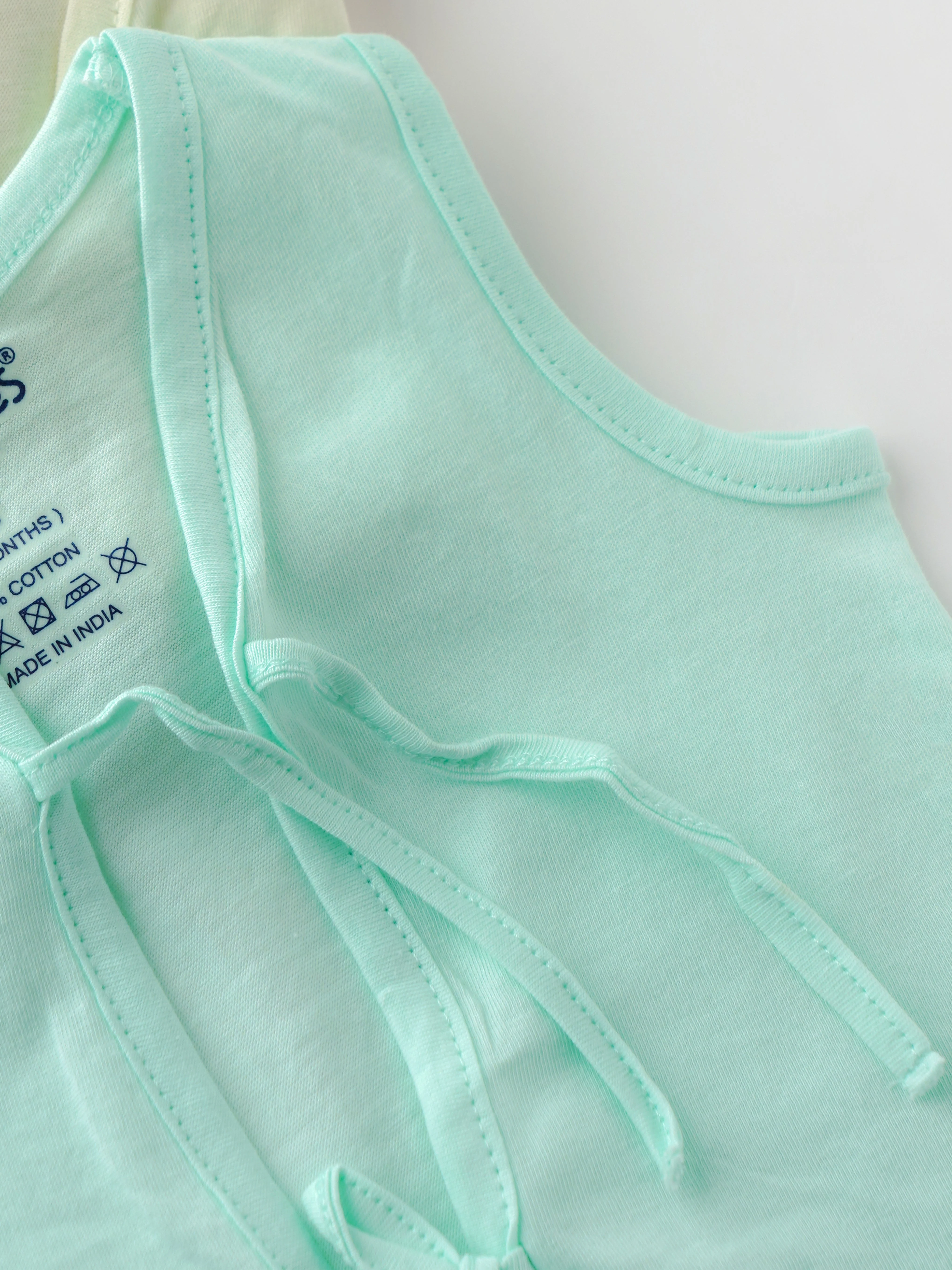 Popees Baby Jhabla – 100% Cotton, Skin-friendly Front Knot Tops for Newborns & Infants (Pack of 6) - Image 4