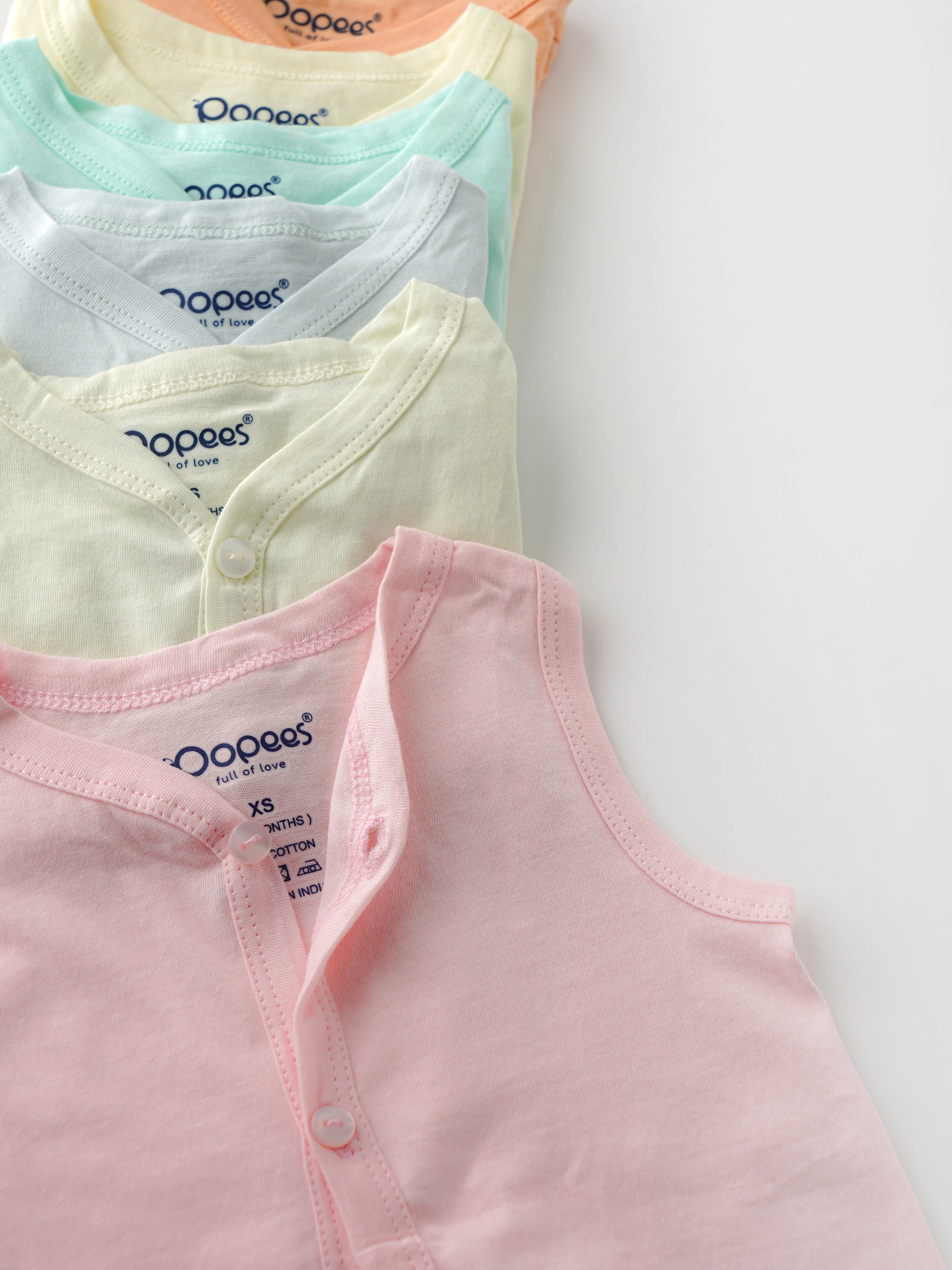 Popees Baby Jhabla – 100% Cotton, Skin-friendly Front Button Tops for Newborns & Infants (Pack of 6) - Image 5
