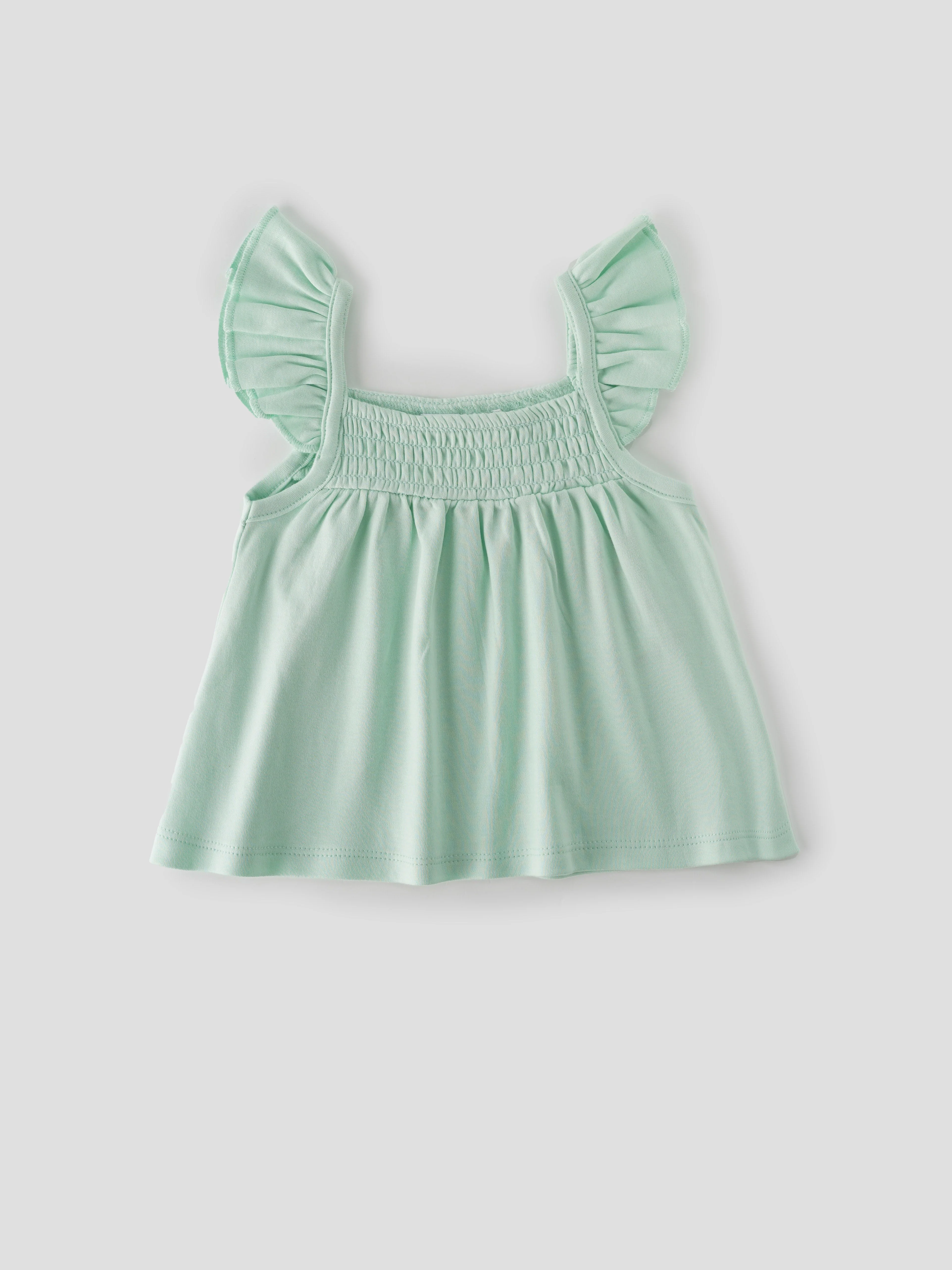 Popees Smocked Ruffle Shoulder Top (3-36 Months) for Baby Girls - Image 4