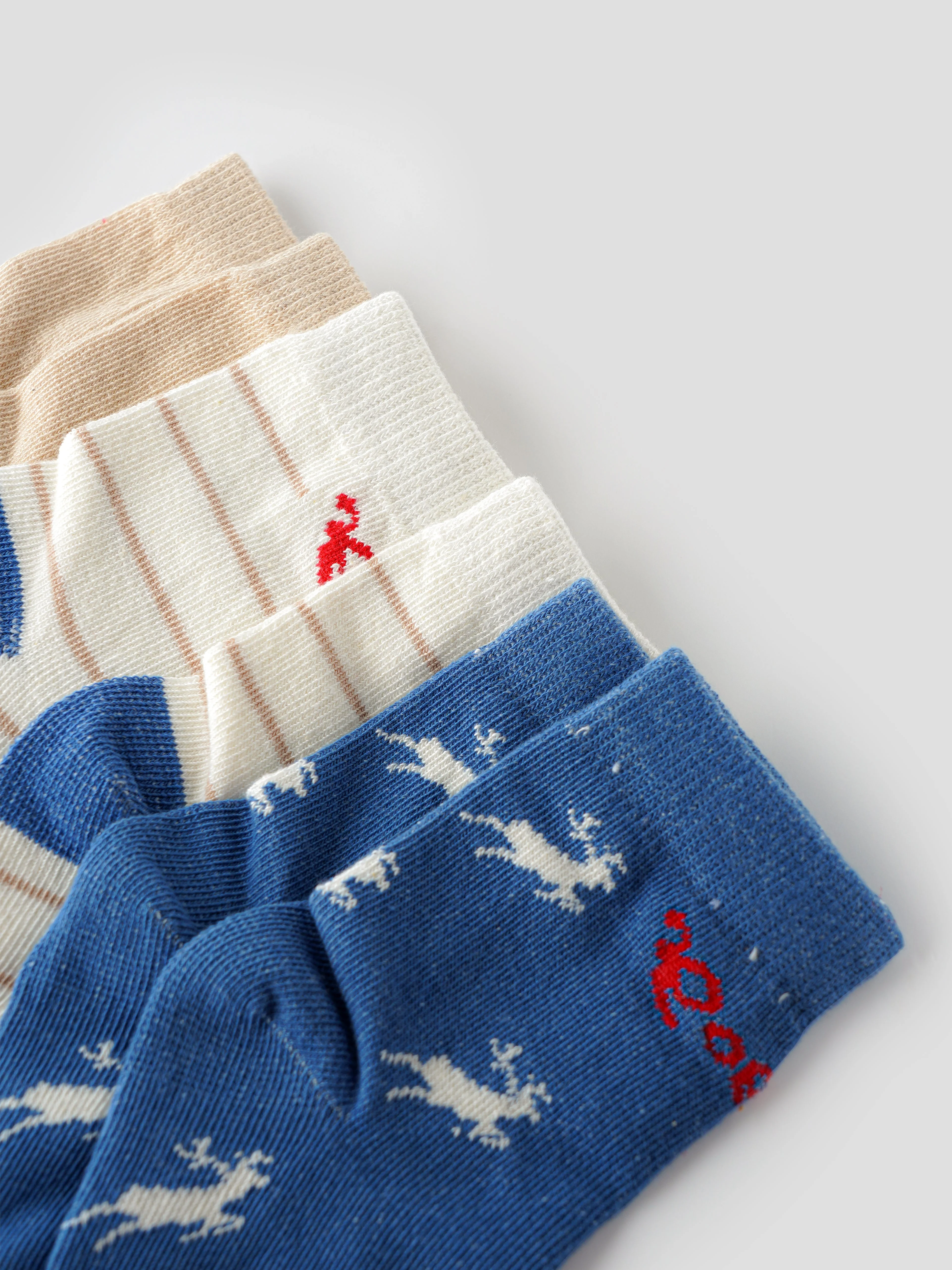 Popees Trendy & Comfy Socks (0-12 Months) for Boys - Pack of 3 - Image 2